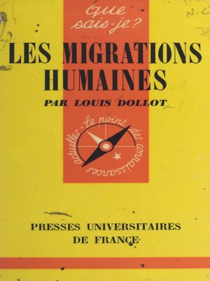 cover image of Les migrations humaines